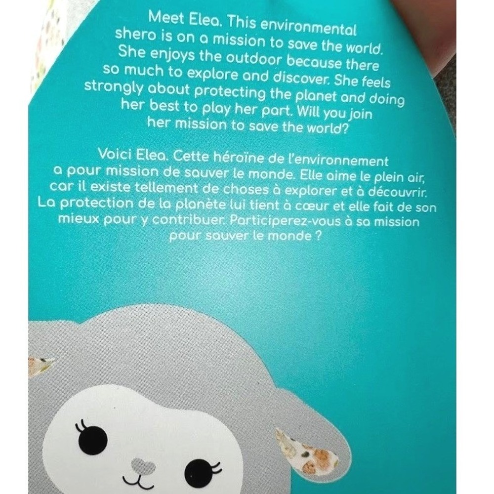 Squishmallows 8" Elea the Lamb Floral Spring Plush NEW - Picture 6 of 6